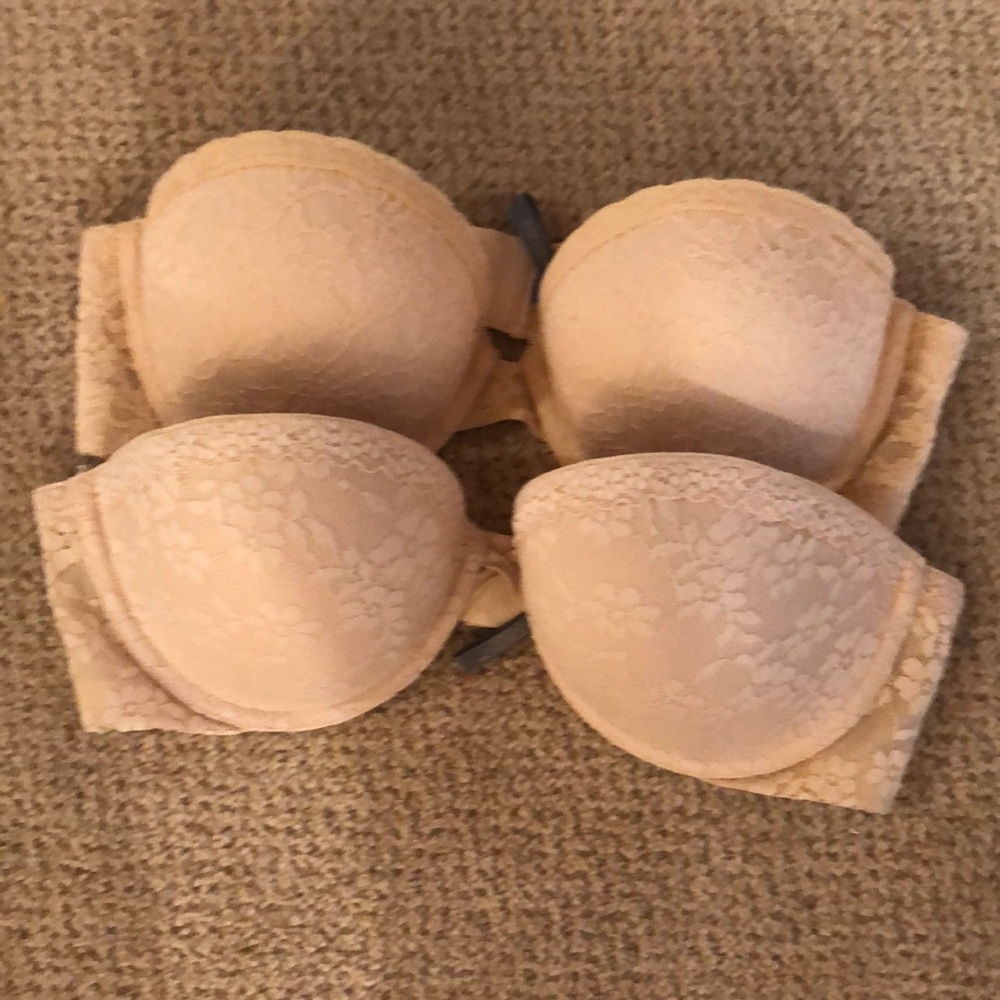 Two Aerie strapless bras